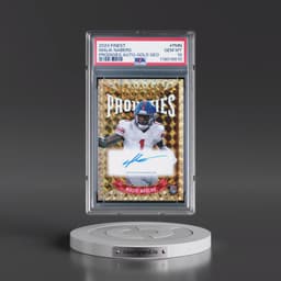 2024 Topps Finest Prodigies Autographs #PMN Malik Nabers - Gold Geometric (PSA 10 GEM MINT)