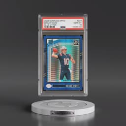 2024 Panini Donruss Optic #229 Drake Maye - Blue Hyper (PSA 10 GEM MINT)