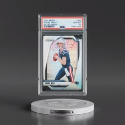 2024 Panini Prizm #329 Drake Maye - Silver Prizm (PSA 10 GEM MINT)