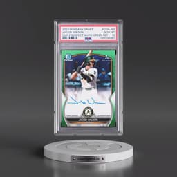 2023 Bowman Draft Chrome Prospect Autograph #CDAJWI Jacob Wilson - Green Refractor (PSA 10 GEM MINT)