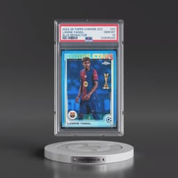2024-25 Topps Chrome UEFA Club Competitions #27 Lamine Yamal - Blue Refractor (PSA 10 GEM MINT)