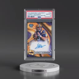 2024 Bowman Best University Best of 2024 Autographs #GN Garrett Nussmeier - Orange Refractor (PSA 10 GEM MINT)