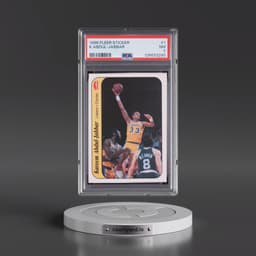 1986 Fleer Sticker #1 Kareem Abdul-Jabbar (PSA 7 NM)