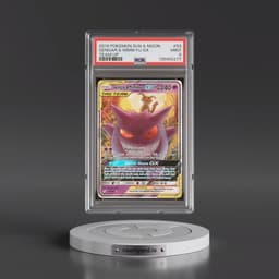 2019 Pokémon Sun & Moon Team Up #53 Gengar & Mimikyu GX - Holo (PSA 9 MINT)