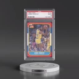 1986 Fleer #131 James Worthy (PSA 9 MINT)