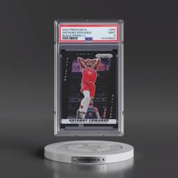 2024 Panini Prizm Deca #258 Anthony Edwards - Black Prizm 1/1 (PSA 9 MINT)