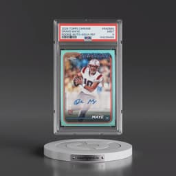 2024 Topps Chrome Rookie Autographs Variations #RADMA Drake Maye - Aqua Refractor (PSA 9 MINT)
