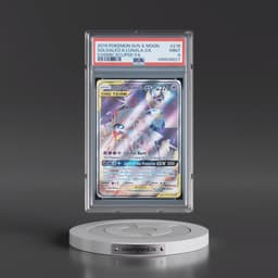 2019 Pokémon Sun & Moon Cosmic Eclipse #216 Solgaleo & Lunala GX - Holo Full Art (PSA 9 MINT)