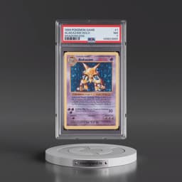 1999 Pokémon Game #1 Alakazam - Holo Shadowless (PSA 7 NM)