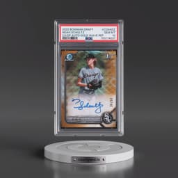2022 Bowman Draft Chrome Draft Pick Autographs #CDANSZ Noah Schultz - Gold Wave Refractor (PSA 10 GEM MINT)
