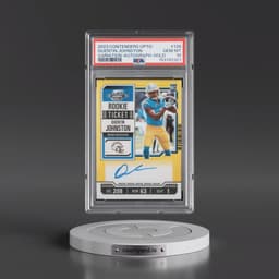 2023 Panini Contenders Optic #128 Quentin Johnston - Variation-Autograph-Gold (PSA 10 GEM MINT)