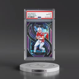 2024 Panini Select #113 Drake Maye - Purple Prizm (PSA 10 GEM MINT)
