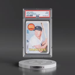 1969 Topps #500 Mickey Mantle - Last Name in Yellow (PSA 2 GOOD)