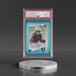 2025 Panini Donruss Optic #202 Ashton Jeanty - Autograph-Neon Blue (PSA 10 GEM MINT)