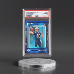 2024 Panini Donruss Optic #229 Drake Maye - Blue Hyper (PSA 10 GEM MINT)