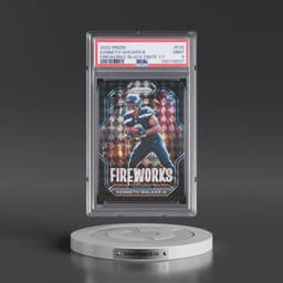 2022 Panini Prizm Fireworks #F25 Kenneth Walker III - Black Finite 1/1 (PSA 9 MINT)