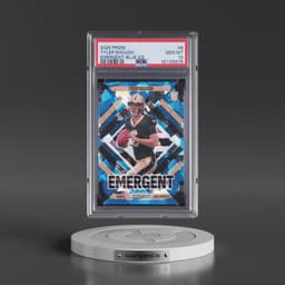 2025 Panini Prizm Emergent #8 Tyler Shough - Blue Ice (PSA 10 GEM MINT)