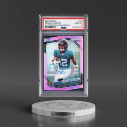 2025 Panini Prizm #301 Travis Hunter - Autograph-Pink Prizm (PSA 10 GEM MINT)