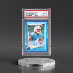 2025 Panini Donruss Optic #212 Omarion Hampton - Autograph-Blue (PSA 10 GEM MINT)