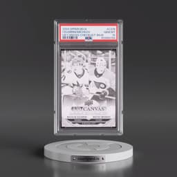 2024 Upper Deck UD Canvas #C375 Macklin Celebrini/Matvei Michkov - Checklist-Black & White (PSA 10 GEM MINT)