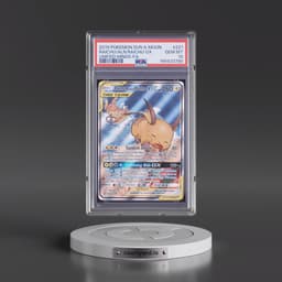 2019 Pokémon Sun & Moon Unified Minds #221 Raichu & Alolan Raichu GX - Holo Full Art (PSA 10 GEM MINT)