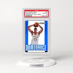 2013 Panini Prizm Dominance #25 Anthony Davis - Blue Prizm (PSA 10 GEM MINT)
