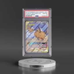 2019 Pokémon Sun & Moon Unified Minds #221 Raichu & Alolan Raichu GX - Holo Full Art (PSA 10 GEM MINT)
