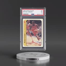 1986 Fleer Sticker #8 Michael Jordan (PSA 5 EX)