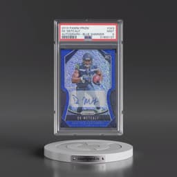 2019 Panini Prizm #343 DK Metcalf - Autograph-Blue Shimmer (PSA 9 MINT)