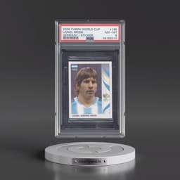 2006 Panini World Cup Germany Sticker #185 Lionel Messi (PSA 8 NM-MT)