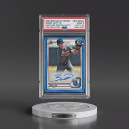 2020 Bowman Chrome Sapphire Edition Autographs #BSPABWJ Bobby Witt Jr. (PSA 9 MINT)