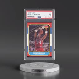 1986 Fleer #7 Charles Barkley (PSA 5 EX)