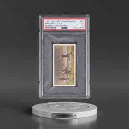 1929 W.A. & A.C. Churchman Sports and Games #25 Baseball, U.S.A. (PSA 5 EX)