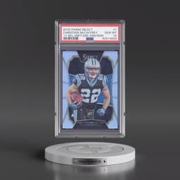 2016 Panini Select '17 NFL Draft Xrc Prizm Redemption #7 Christian McCaffrey (PSA 10 GEM MINT)