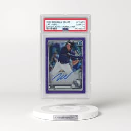 2020 Bowman Draft Chrome Draft Picks Autographs #CDAZV Zac Veen - Purple Refractor (PSA 10 GEM MINT)