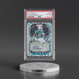 2021 Panini Prizm #338 Jaylen Waddle - Autograph-No Huddle (PSA 10 GEM MINT)