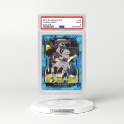 2020 Panini Prizm #343 Jalen Hurts - Blue Ice (PSA 9 MINT)