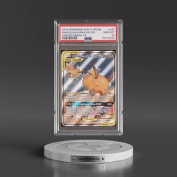 2019 Pokémon Sun & Moon Unified Minds #221 Raichu & Alolan Raichu GX - Holo Full Art (PSA 10 GEM MINT)