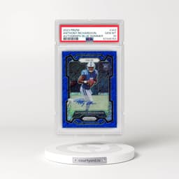 2023 Panini Prizm #343 Anthony Richardson - Autograph-Blue Shimmer (PSA 10 GEM MINT)