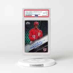2020 Topps Chrome Black Autographs #JS Juan Soto - Green Refractor (PSA 10 GEM MINT)