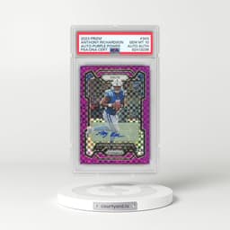 2023 Panini Prizm #343 Anthony Richardson - Autograph-Purple Power (PSA 10 GEM MINT)