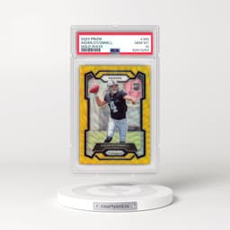 2023 Panini Prizm #360 Aidan O'Connell - Gold Wave (PSA 10 GEM MINT)
