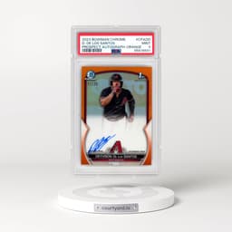 2023 Bowman Chrome Prospect Autographs #CPADD Deyvison de los Santos - Orange Refractor (PSA 9 MINT)