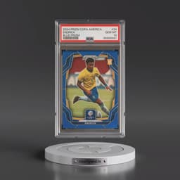 2024 Panini Prizm Conmebol Copa America #24 Endrick - Blue Prizm (PSA 10 GEM MINT)