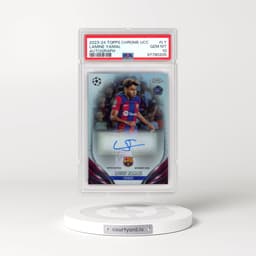 2023-24 Topps Chrome UEFA Club Competitions Chrome Autographs #LY Lamine Yamal (PSA 10 GEM MINT)
