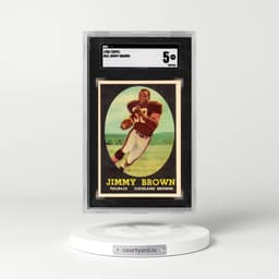 1958 Topps #62 Jimmy Brown (SGC 5 EX)