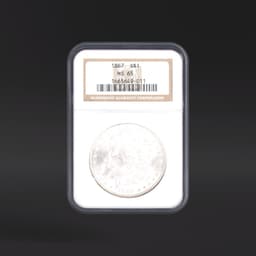 1887 One Dollar NGC MS65