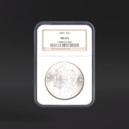 1887 One Dollar NGC MS65