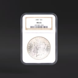 1887 One Dollar NGC MS65