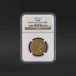 1873-S $10 Gold NGC AU50